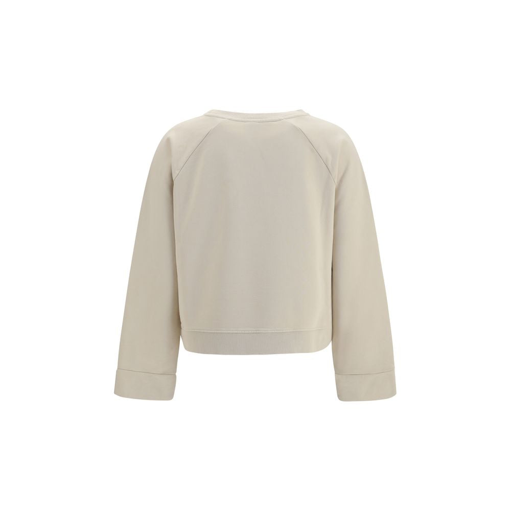 Sweat-shirt en coton beige PINKO