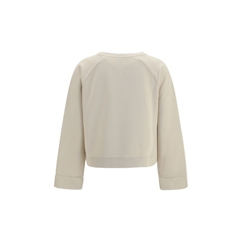 Sweat-shirt en coton beige PINKO