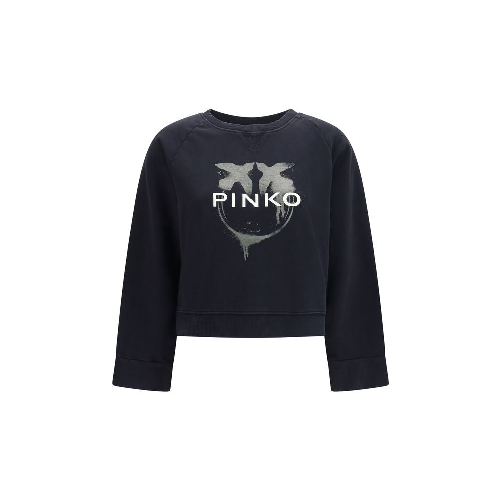 PINKO Sweat-shirt en coton noir