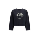 PINKO Sweat-shirt en coton noir