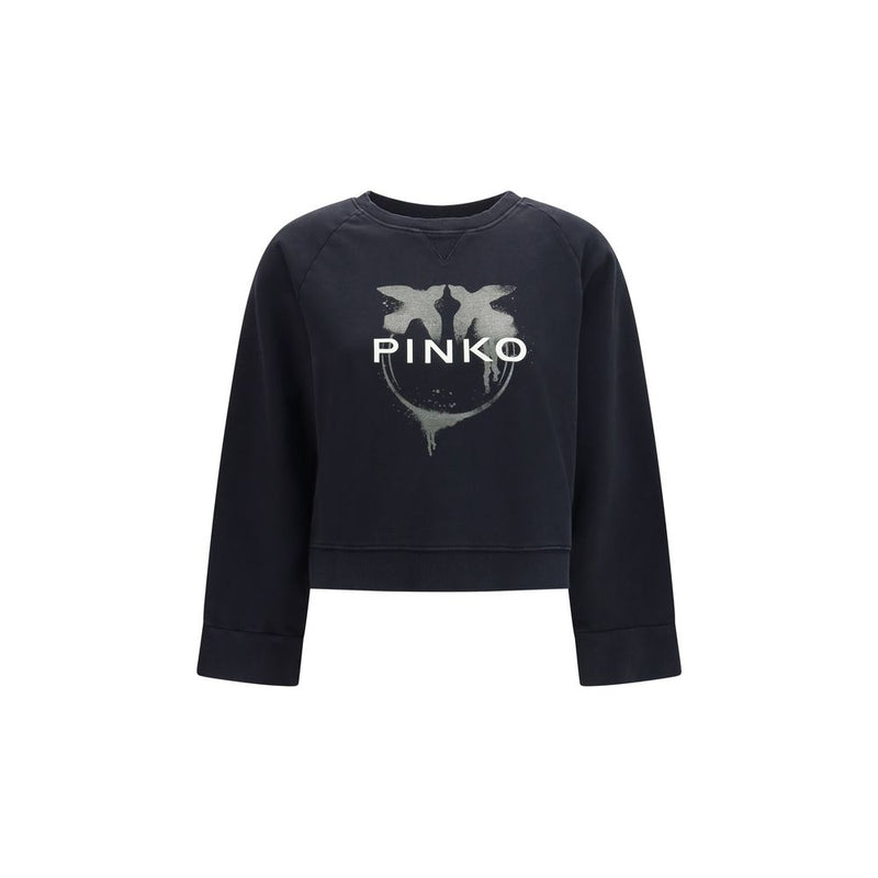 PINKO Sweat-shirt en coton noir