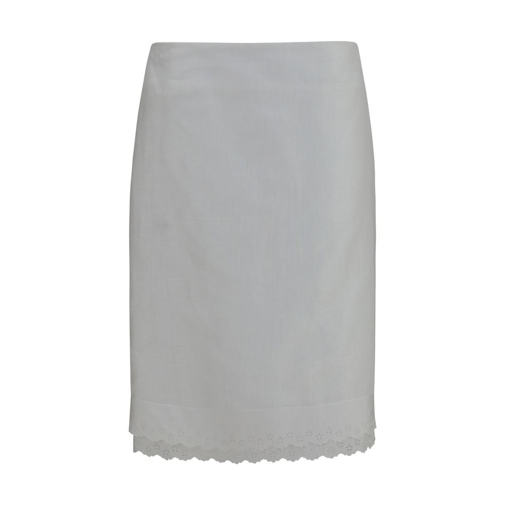 Jupe midi Magda Butrym en coton blanc