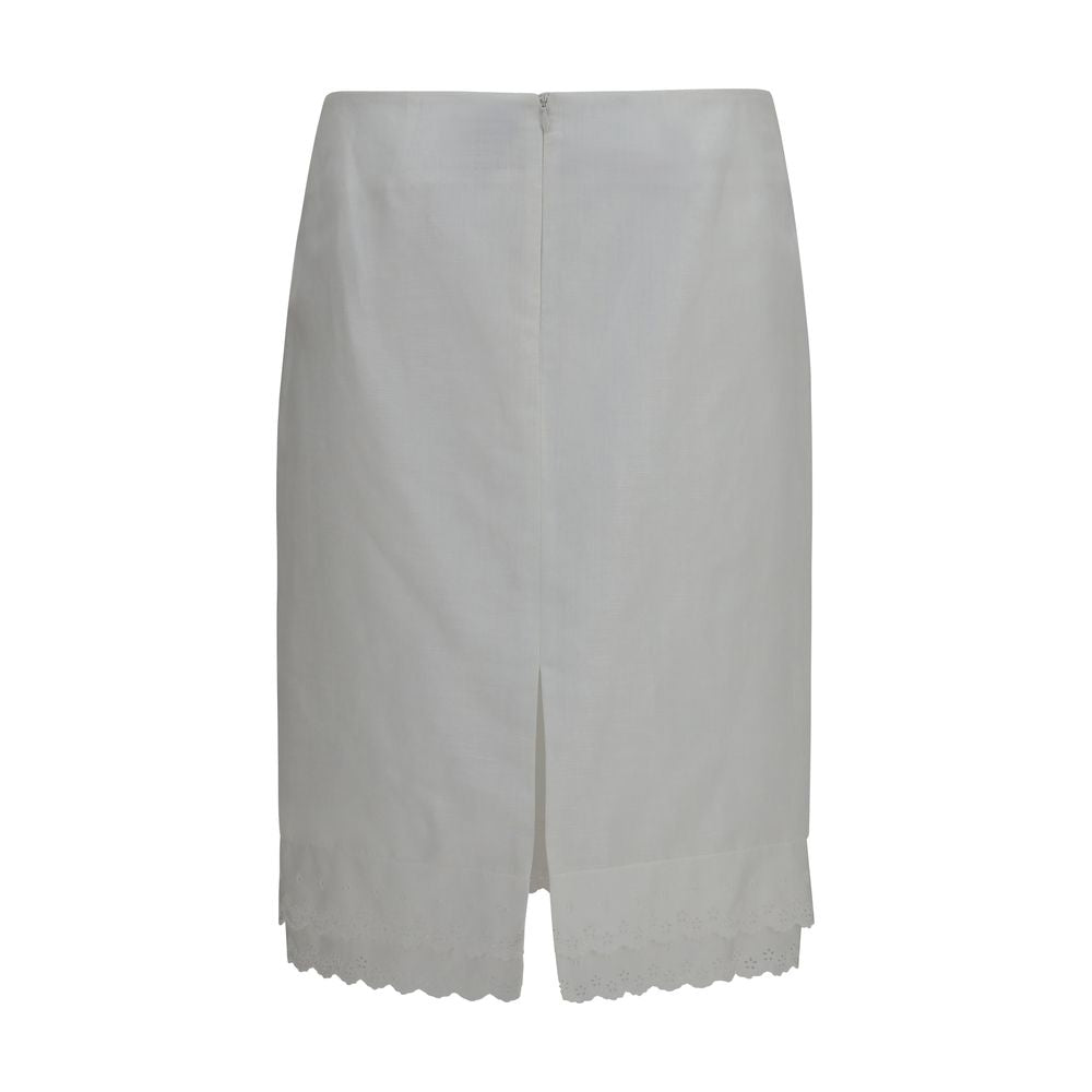 Jupe midi Magda Butrym en coton blanc