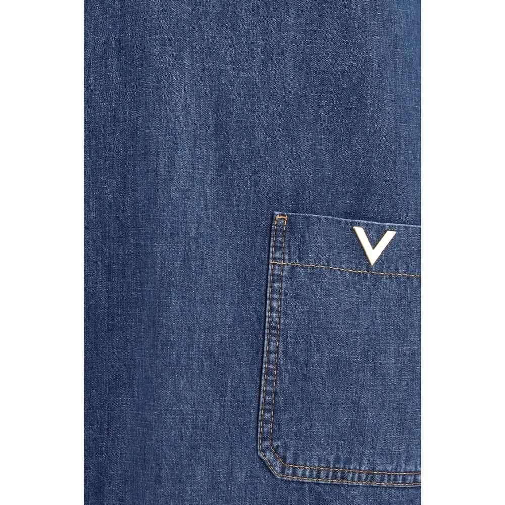 Valentino Garavani Blue Denim Shirt - Oversize Fit