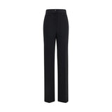 Pantalon évasé noir en laine Oves Aries Valentino Garavani