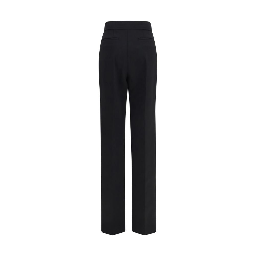 Pantalon évasé noir en laine Oves Aries Valentino Garavani