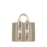 Sac à main Chloé en lin marron