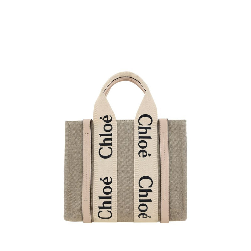 Sac à main Chloé en lin marron