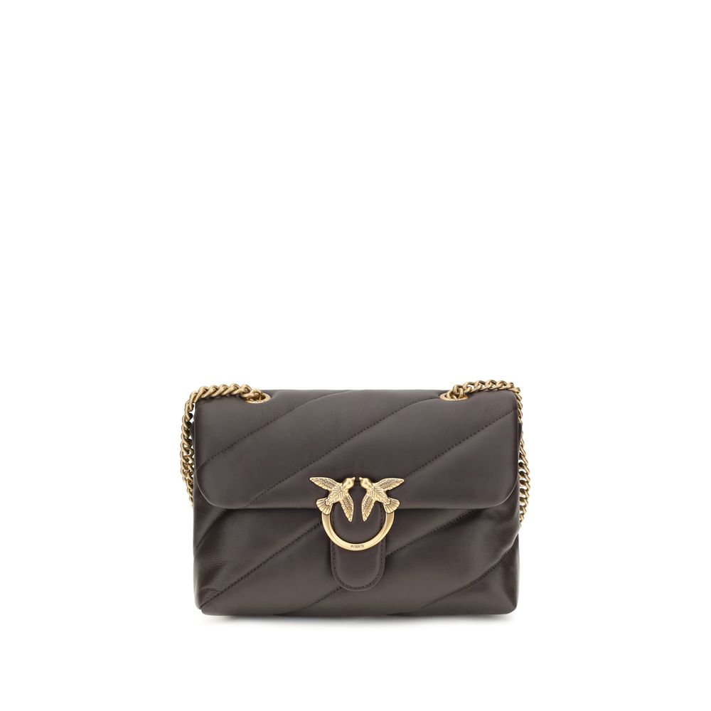 Sac bandoulière PINKO Bos Taurus en cuir de veau marron