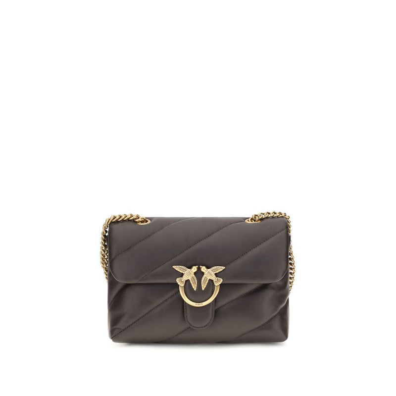 Sac bandoulière PINKO Bos Taurus en cuir de veau marron