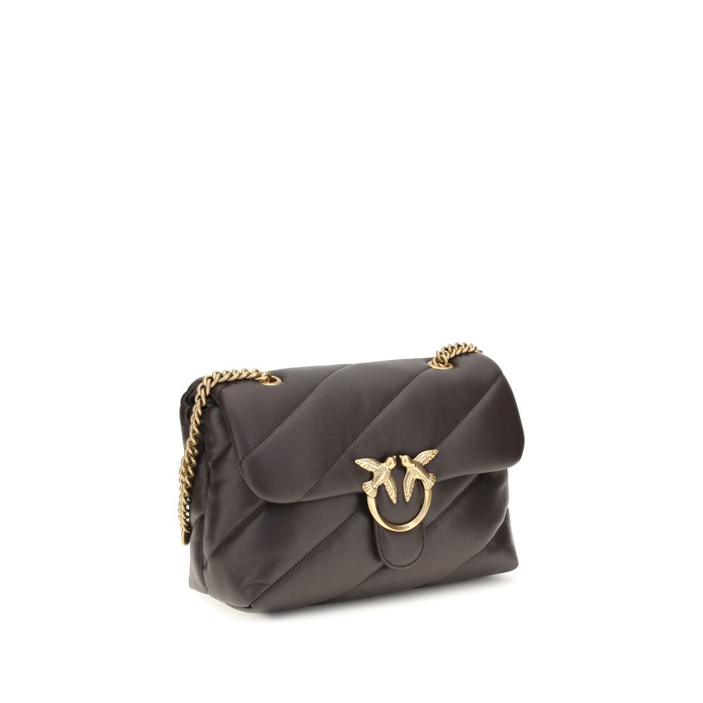 Sac bandoulière PINKO Bos Taurus en cuir de veau marron