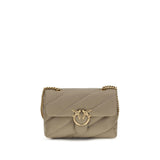Sac bandoulière PINKO Bos Taurus en cuir de veau gris