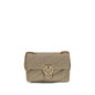 PINKO Gray Calf Leather Bos Taurus Shoulder Bag