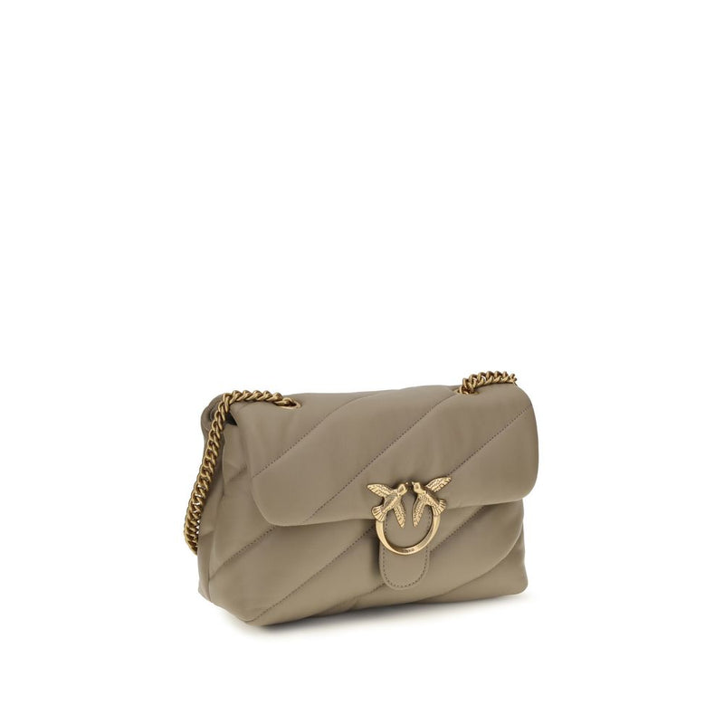 Sac bandoulière PINKO Bos Taurus en cuir de veau gris