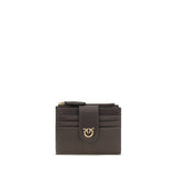 Portefeuille PINKO Bos Taurus en cuir de veau marron