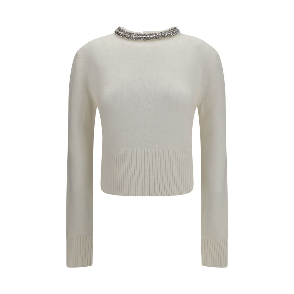 Sweat-shirt Pinko en laine blanche Oves Aries
