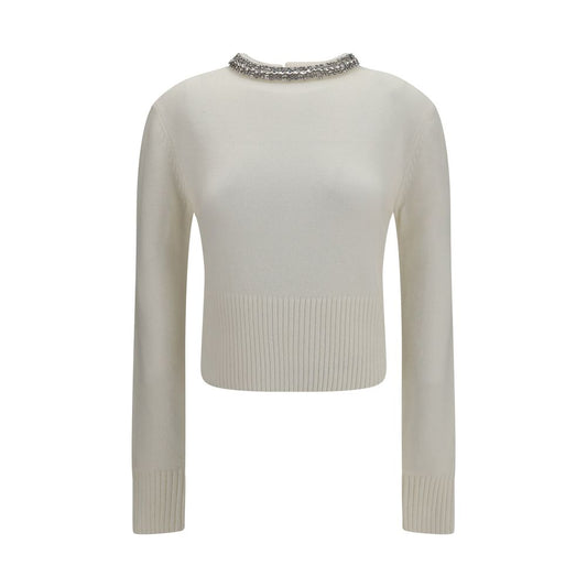 Sweat-shirt Pinko en laine blanche Oves Aries