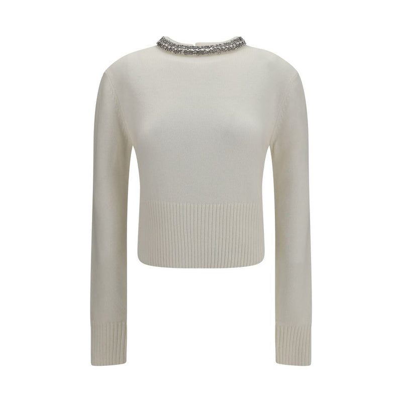 Sweat-shirt Pinko en laine blanche Oves Aries