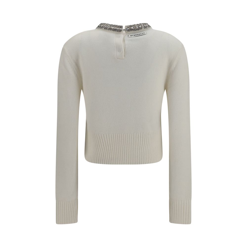 Sweat-shirt Pinko en laine blanche Oves Aries