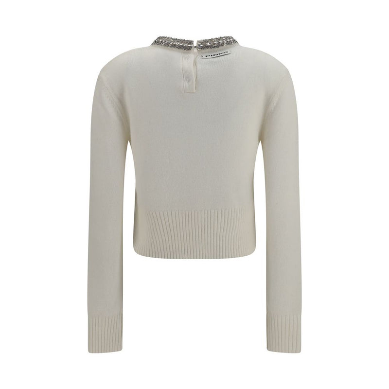 Sweat-shirt Pinko en laine blanche Oves Aries
