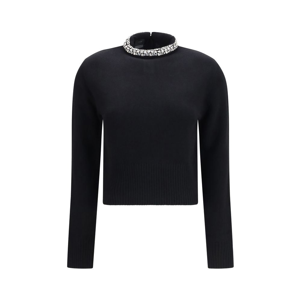 Sweat-shirt en laine PINKO noir Oves Aries