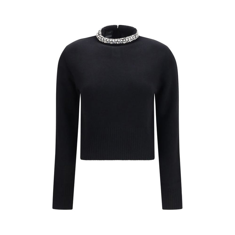 PINKO Black Wool Oves Aries Sweatshirt