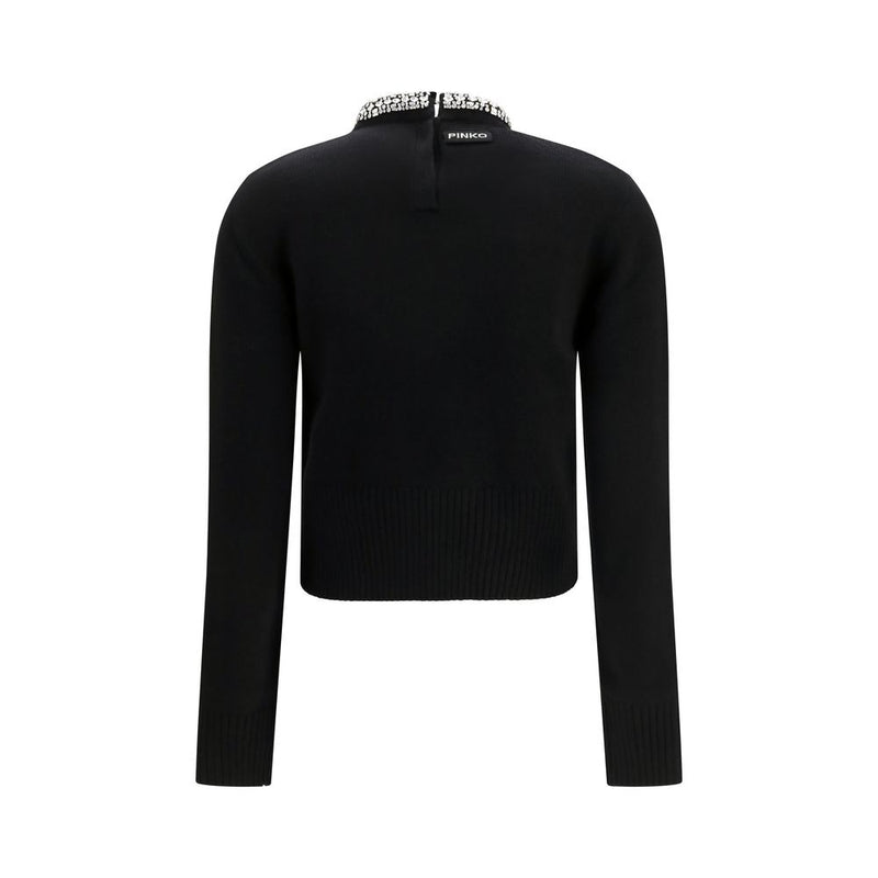 PINKO Black Wool Oves Aries Sweatshirt