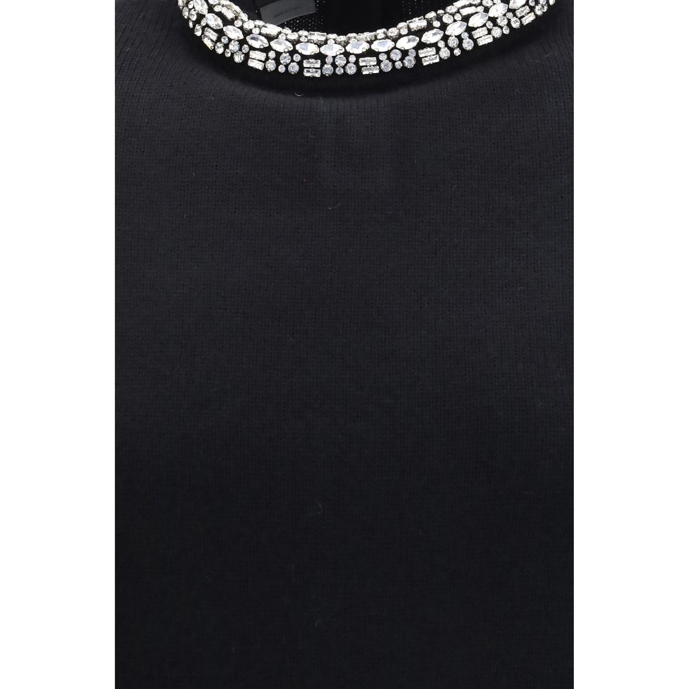 Sweat-shirt en laine PINKO noir Oves Aries