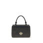 Tory Burch Black Calf Leather Bos Taurus Wallet