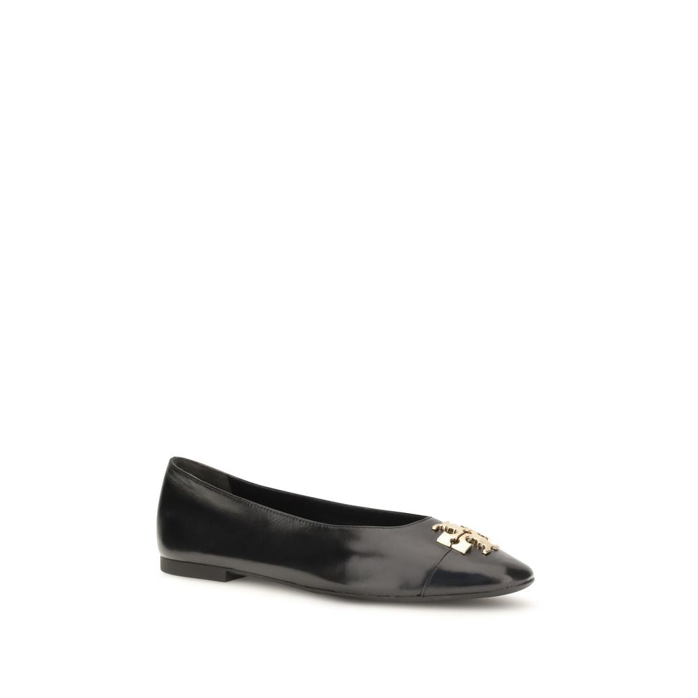 Ballerines Tory Burch en cuir de chèvre noir