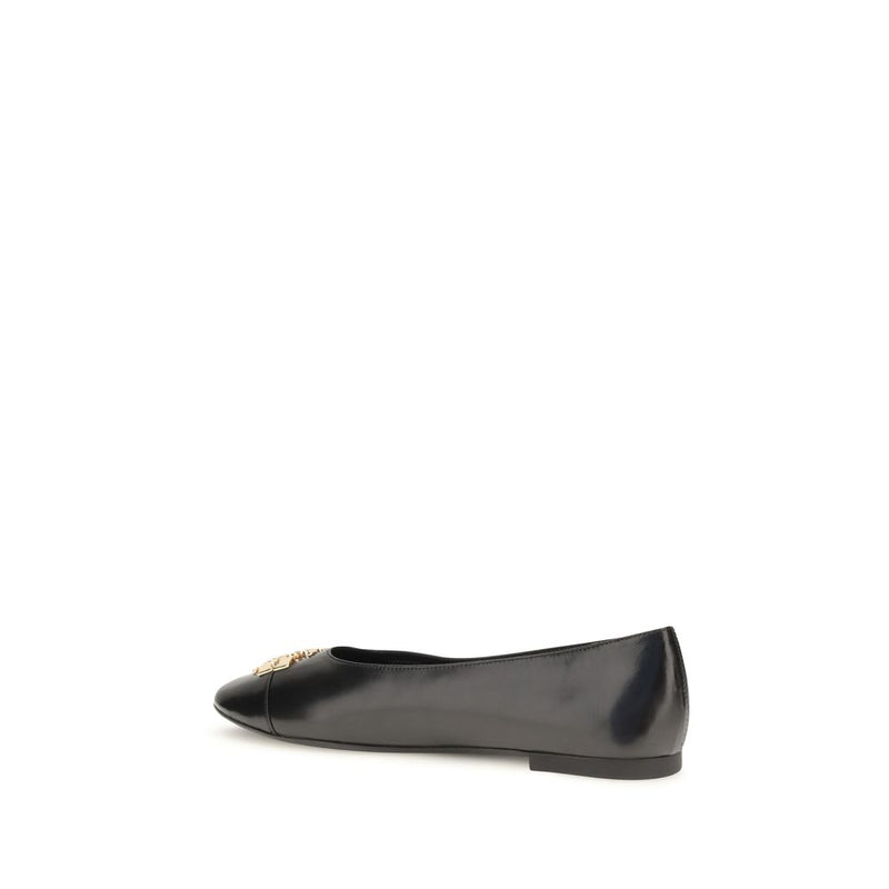 Ballerines Tory Burch en cuir de chèvre noir