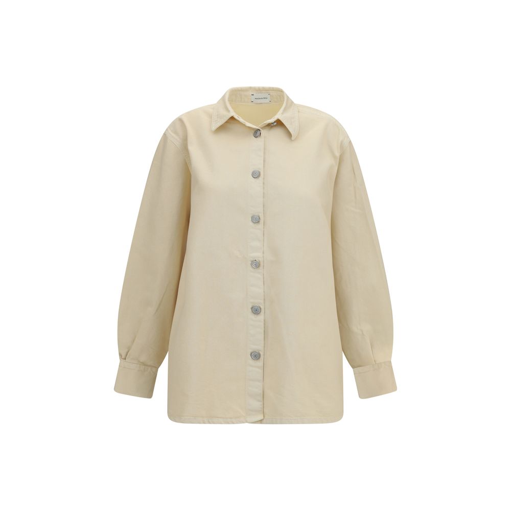 Magda Butrym Beige Denim Shirt - Oversized & Stylish