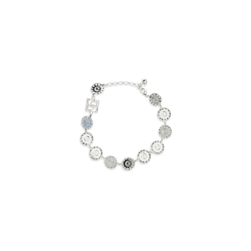 Magda Butrym Silver Metal Necklace with Pearls and Crystals