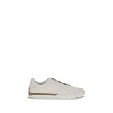 Fendi Baskets basses en cuir de veau blanc Bos Taurus