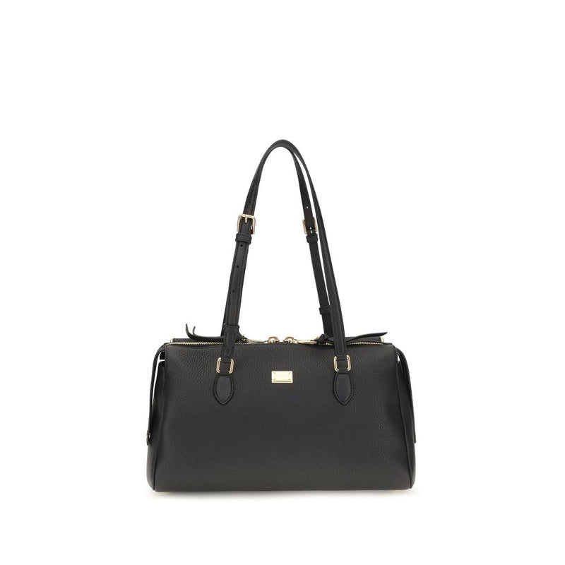 Sac bandoulière Bos Taurus en cuir de veau noir Dolce &amp; Gabbana