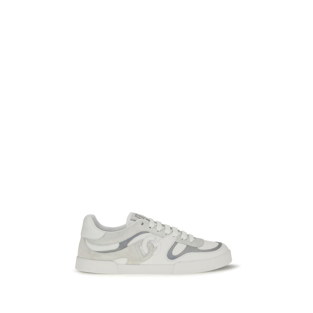 Baskets basses Dolce & Gabbana en cuir de veau blanc Bos Taurus