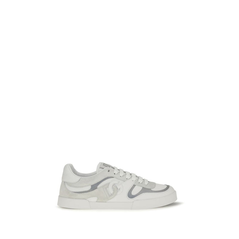 Baskets basses Dolce & Gabbana en cuir de veau blanc Bos Taurus