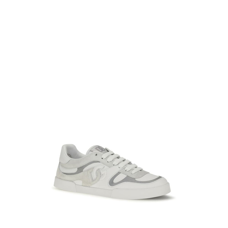 Baskets basses Dolce & Gabbana en cuir de veau blanc Bos Taurus