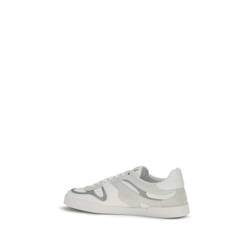 Baskets basses Dolce & Gabbana en cuir de veau blanc Bos Taurus