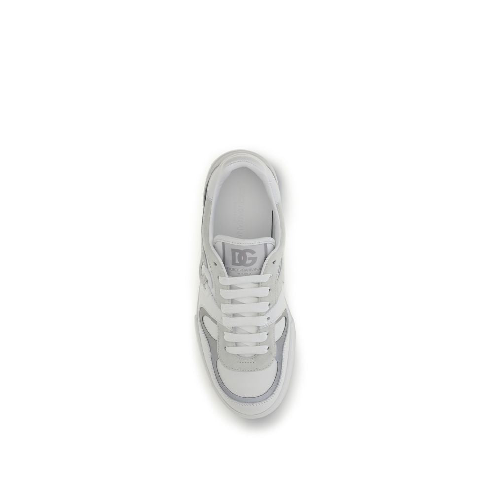 Baskets basses Dolce & Gabbana en cuir de veau blanc Bos Taurus