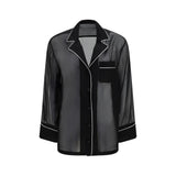Dolce & Gabbana Black Silk Shirt - Elegant Chiffon Design