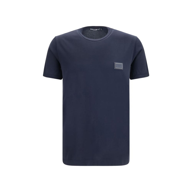 Dolce & Gabbana Black Cotton T-Shirt for Men