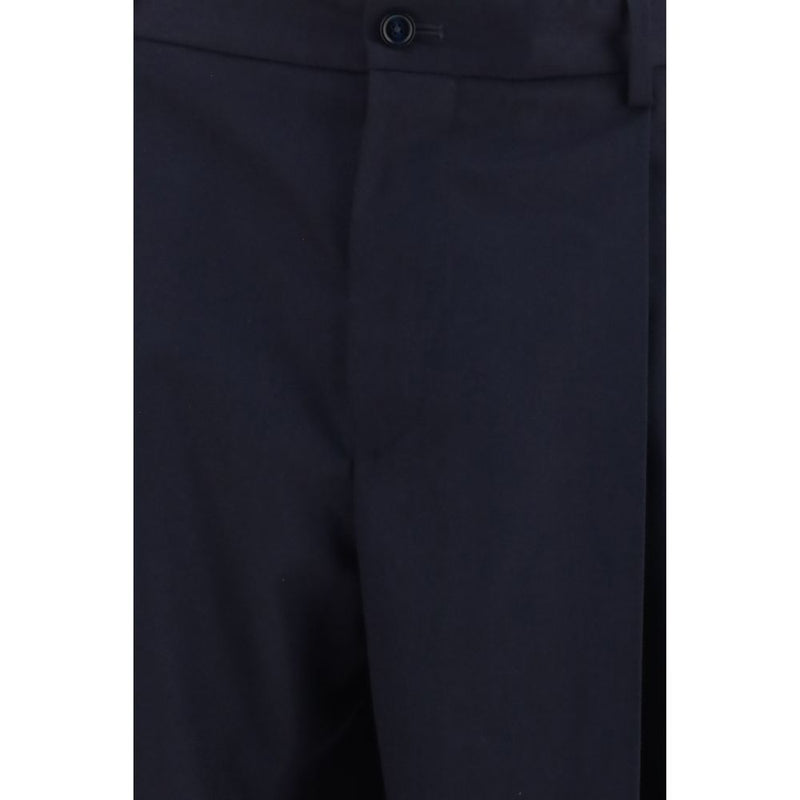 Pantalon en laine bleue Oves Aries Dolce & Gabbana