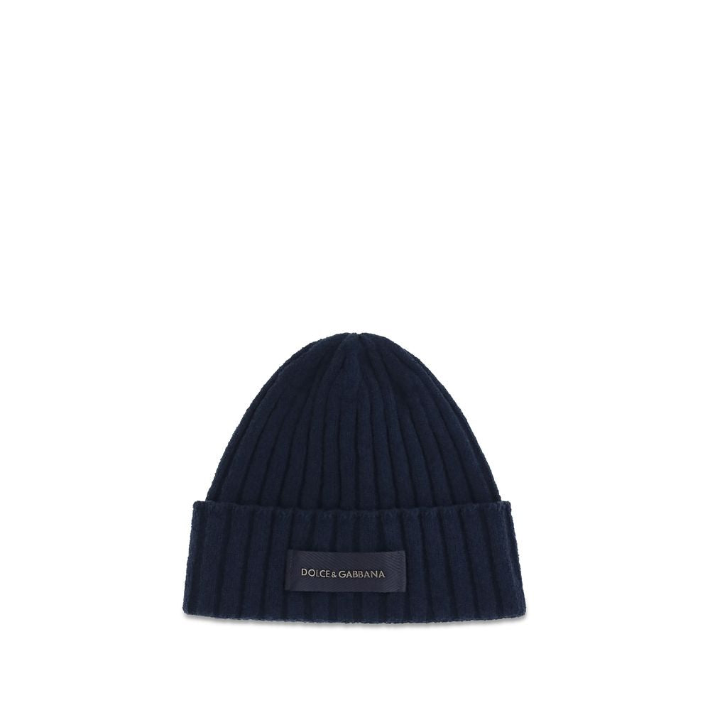Bonnet Dolce & Gabbana en laine bleue Oves Aries