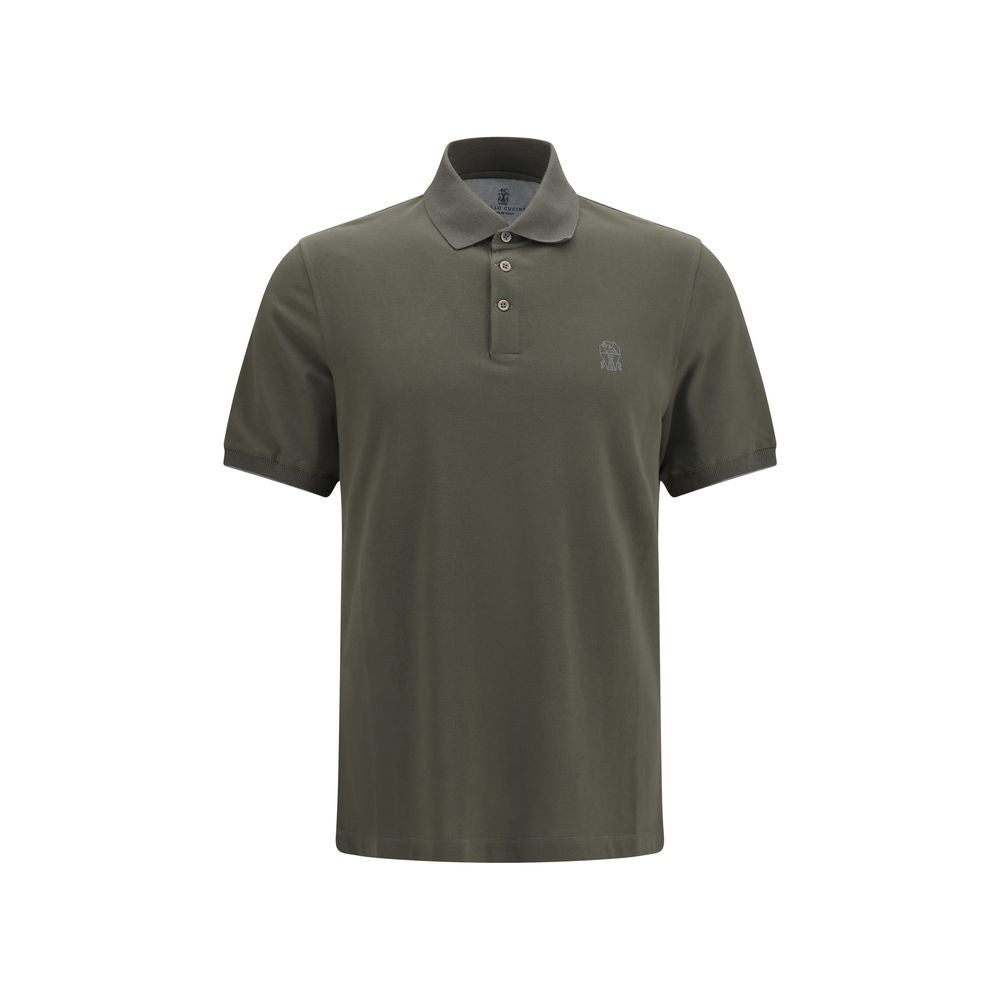 Brunello Cucinelli Bicolor Cotton Polo Shirt - Élégance et Confort
