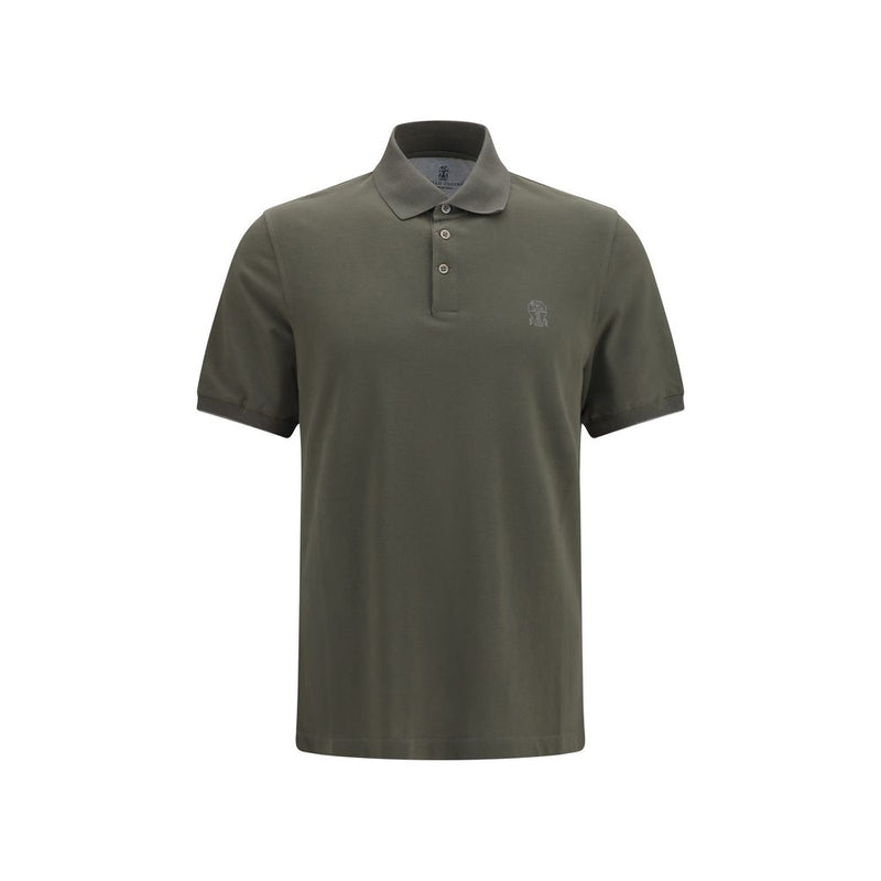 Brunello Cucinelli Bicolor Cotton Polo Shirt - Élégance et Confort