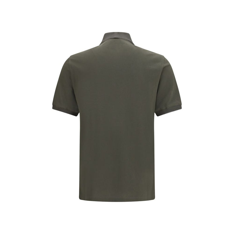 Brunello Cucinelli Bicolor Cotton Polo Shirt - Élégance et Confort
