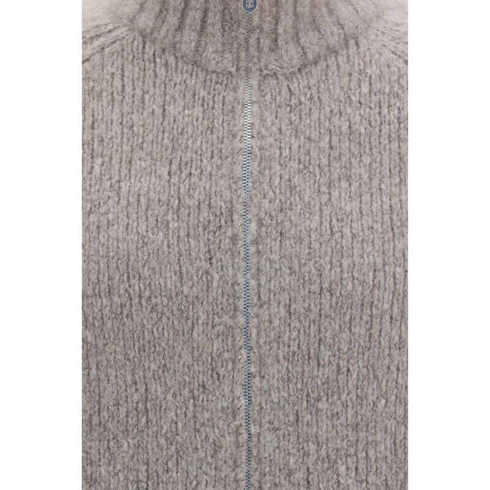 Brunello Cucinelli Gray Cashmere and Silk Cardigan for Men