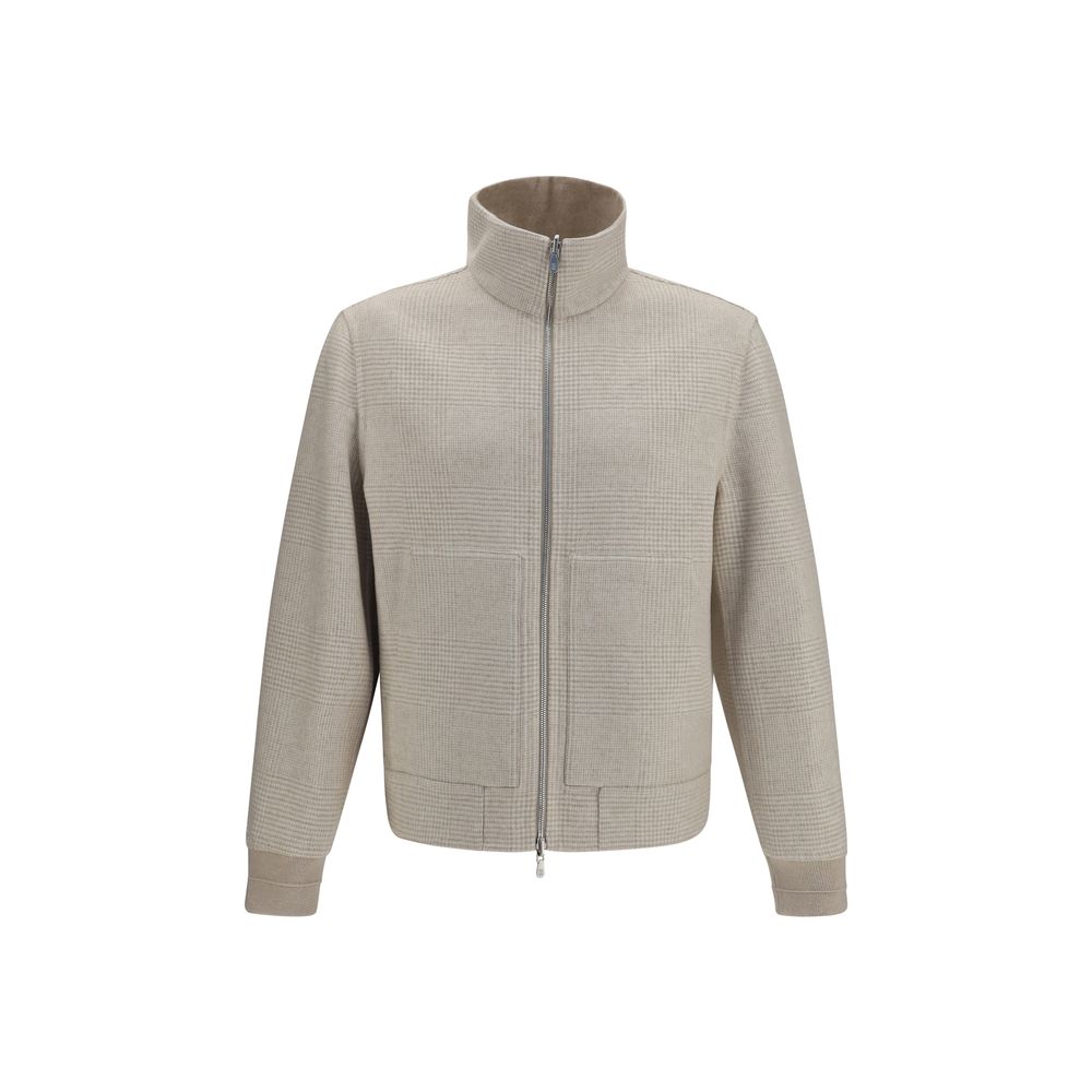 Veste longue Brunello Cucinelli en cachemire beige