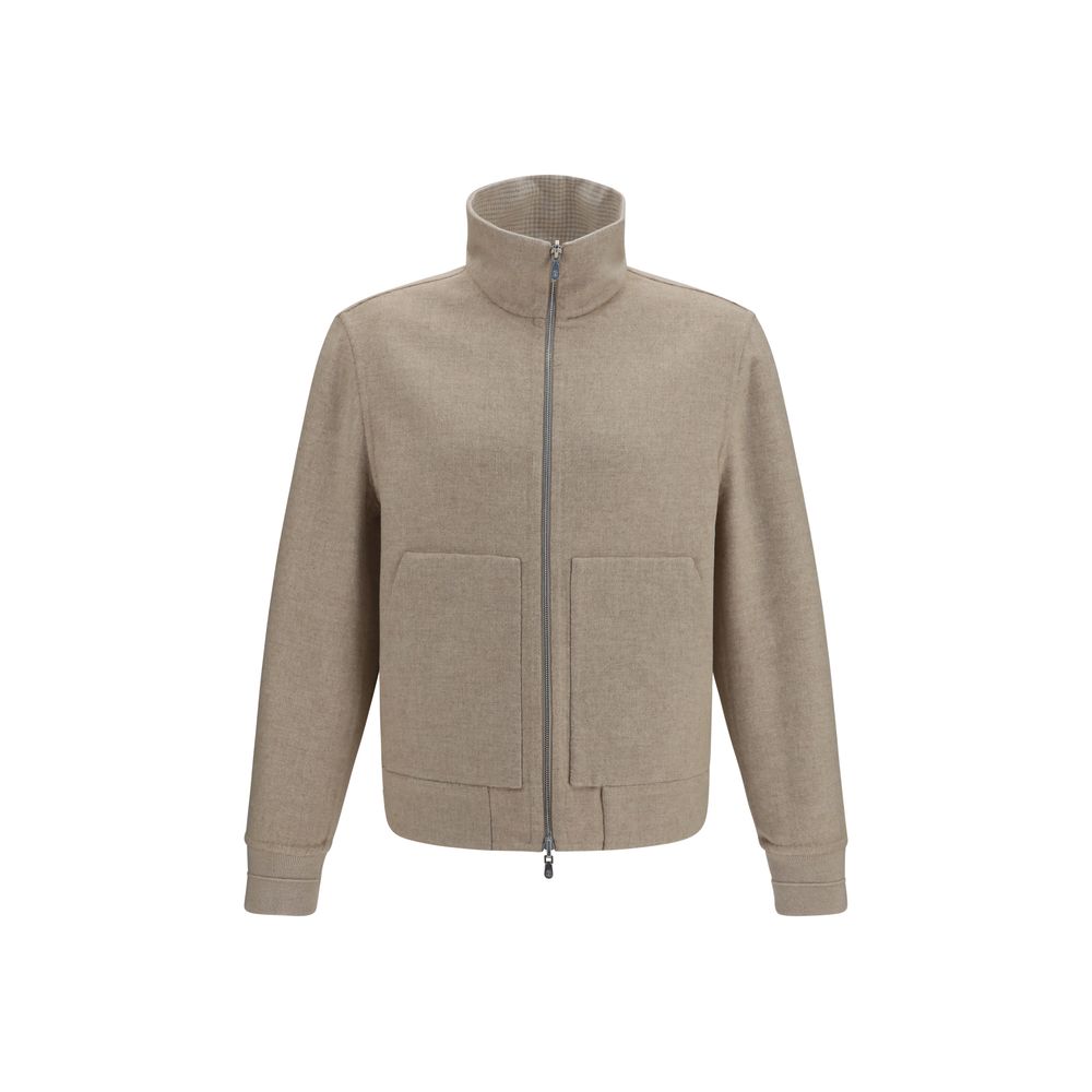 Veste longue Brunello Cucinelli en cachemire beige